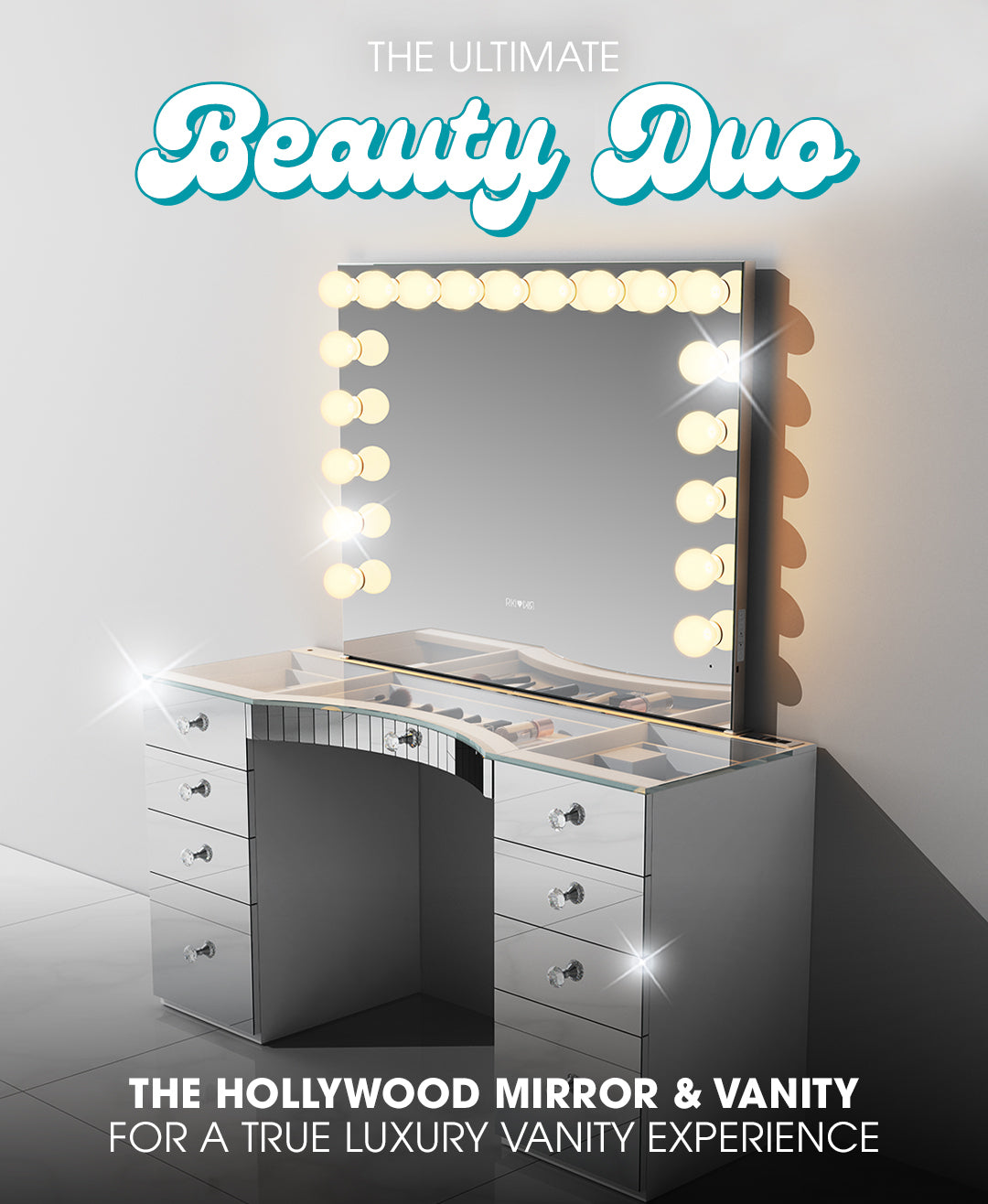 illuminated hollywood mirrors with vanity, more luxurious than Impressions Vanity SlayStation