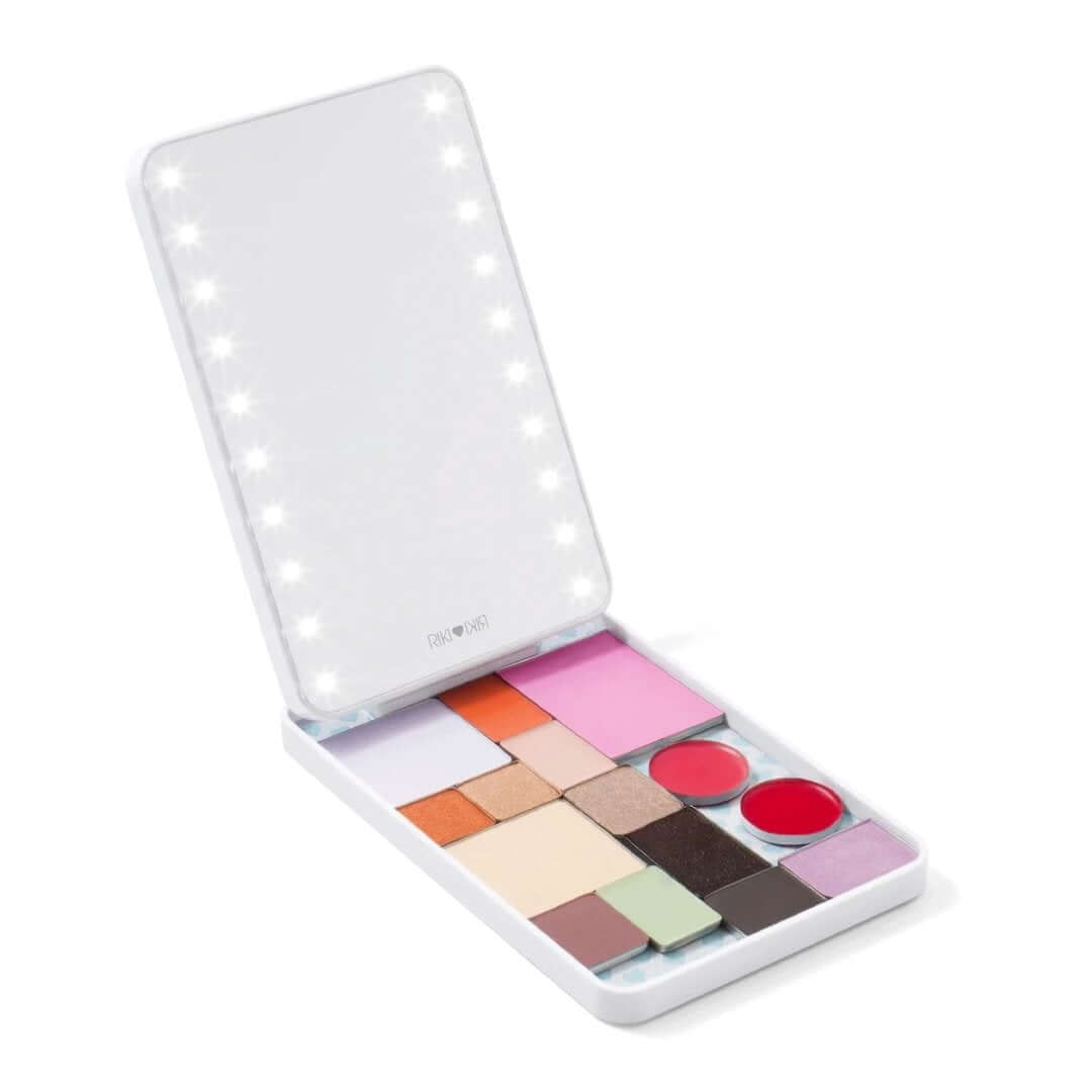 RIKI COLORFUL Portable Lighted Magnetic Palette for flawless makeup application