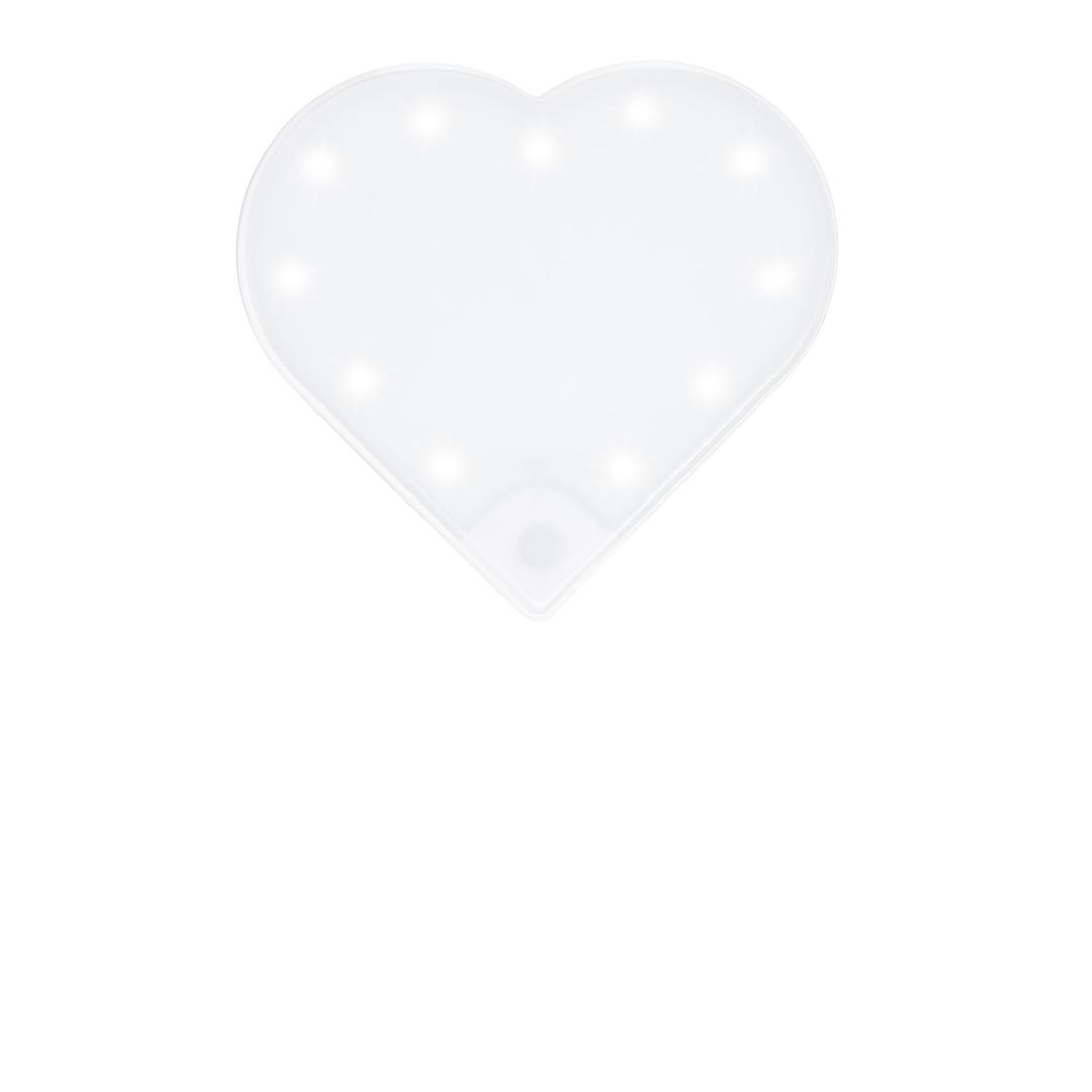 Phone Ring Light With Mirror And Heart-Shaped Glow by RIKI Sweetheart