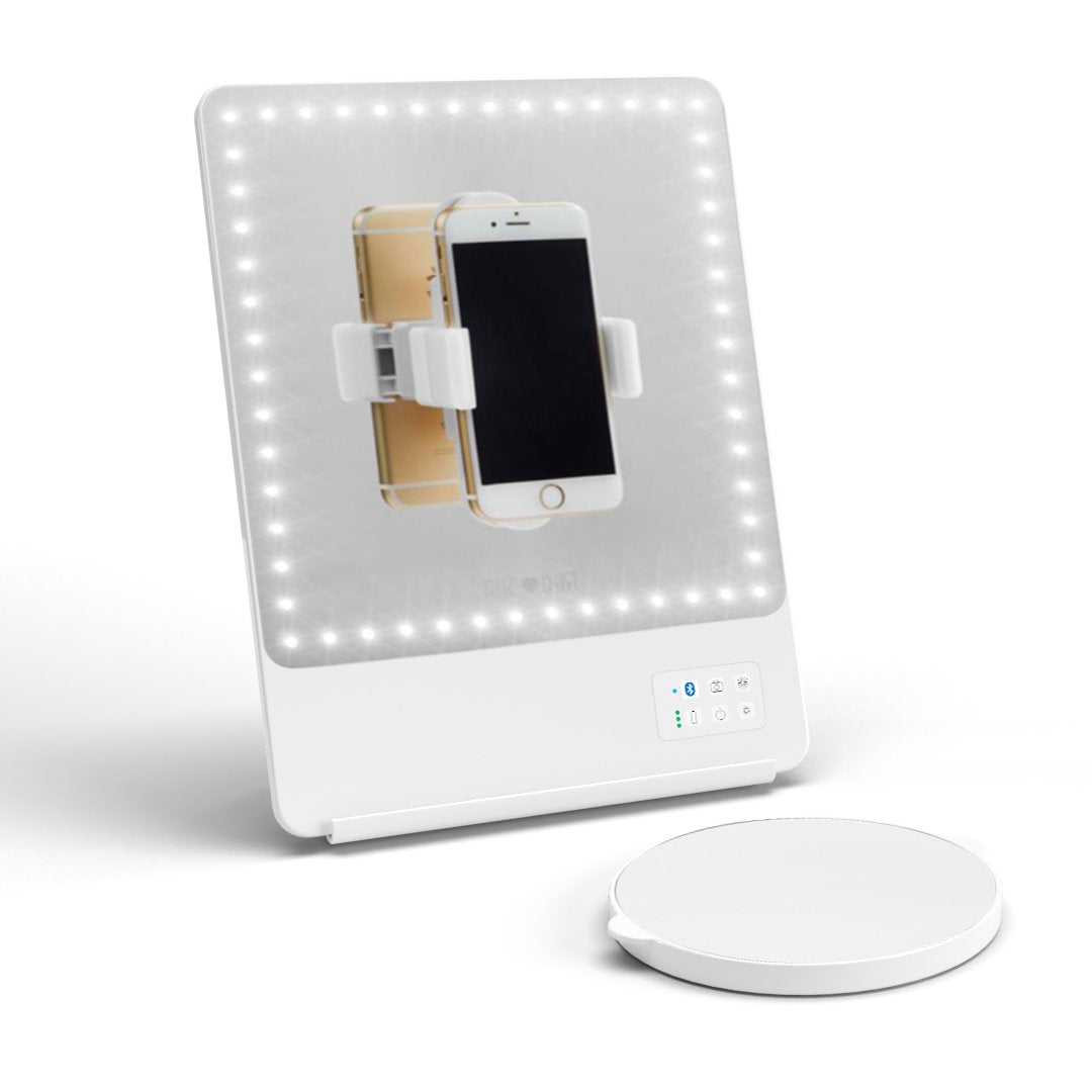 RIKI SKINNY Lighted Makeup Mirror & Live Stream Device RIKI LOVES RIKI