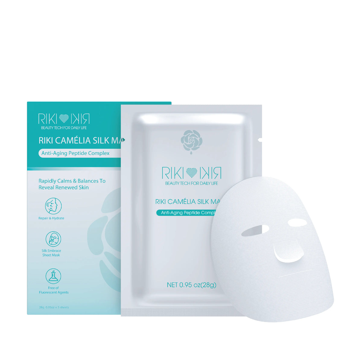 RIKI Camélia Anti-aging Peptide Silk Mask RIKI LOVES RIKI