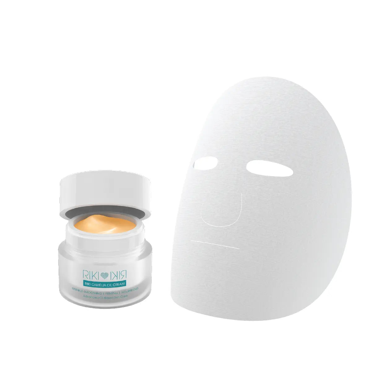 RIKI Camélia Oil Cream & RIKI Camélia Anti-aging Peptide Silk Mask Bundle