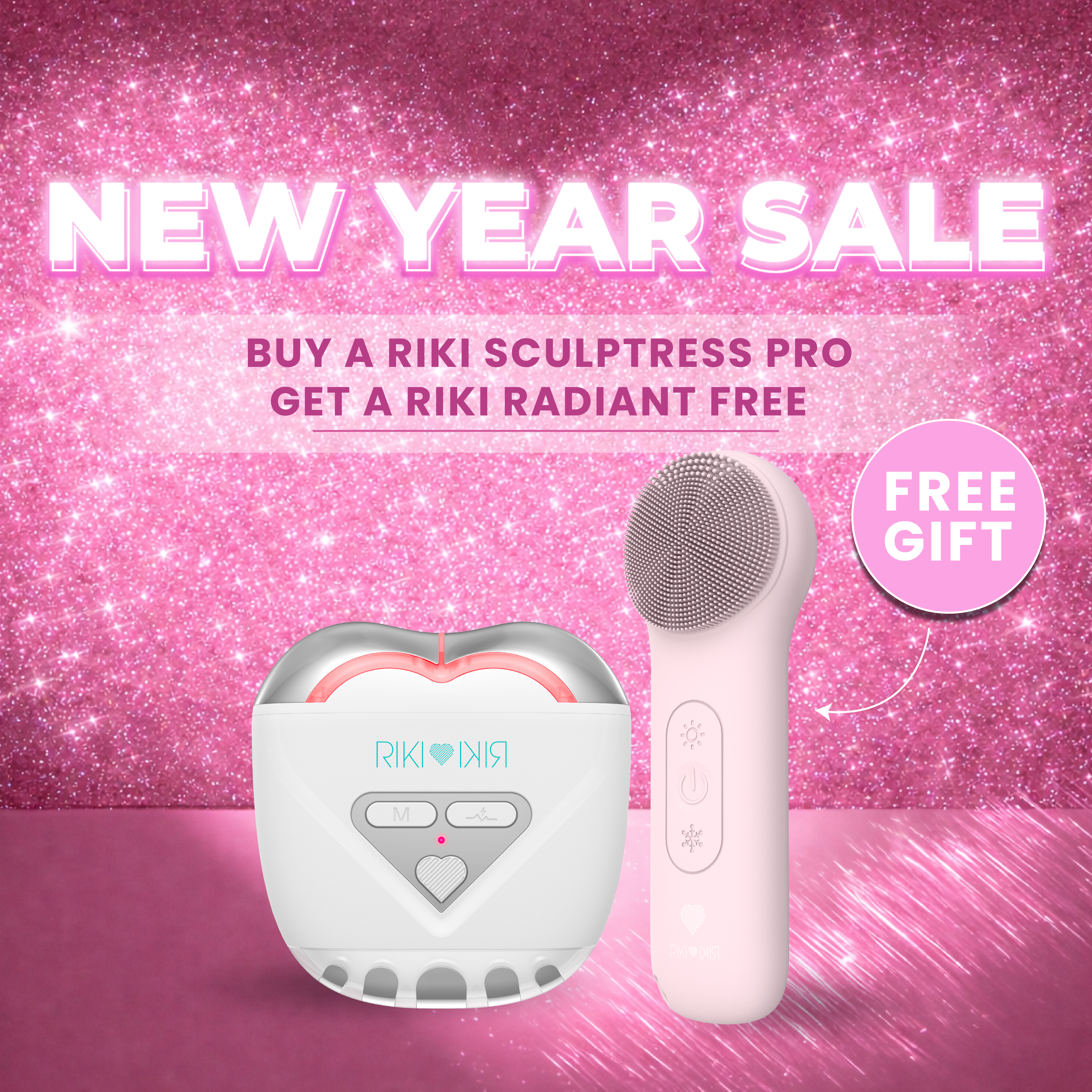 Buy RIKI SCULPTRESS PRO get a RIKI RADIANT for free | International Warehouse