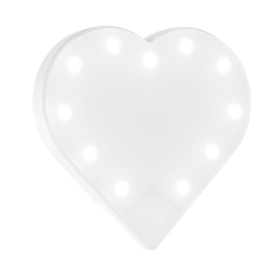 White selfie light with sparkle accents from RIKI Sweetheart, ensuring a flawless look every time