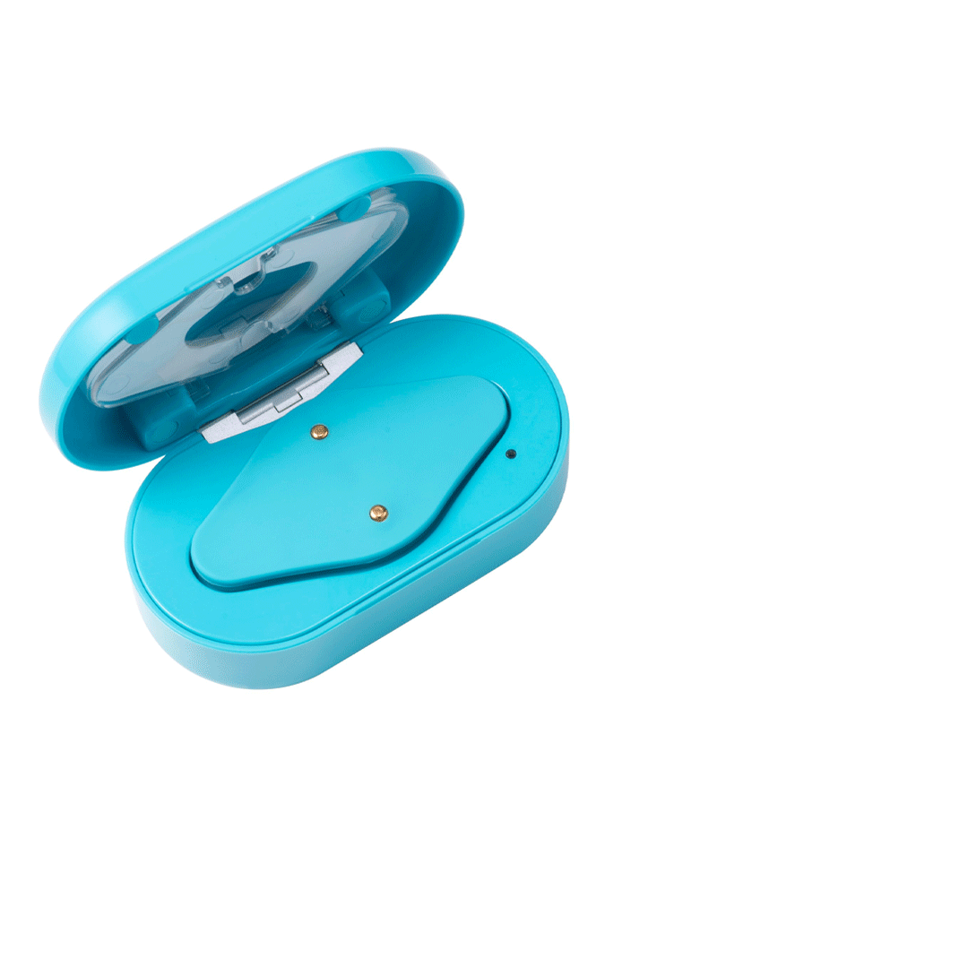 Compact recharging case for RIKI Miracle LED Therapy Acne Patch, ideal for travel and storage