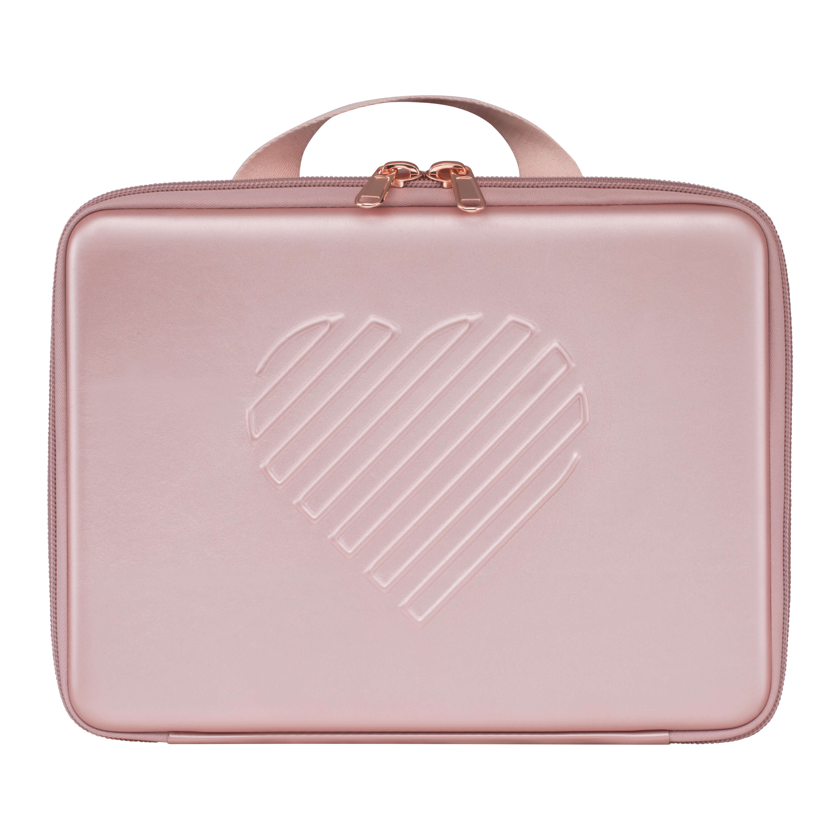 Rose Gold RIKI Carry Case: Lightweight and heavily padded for secure travel.