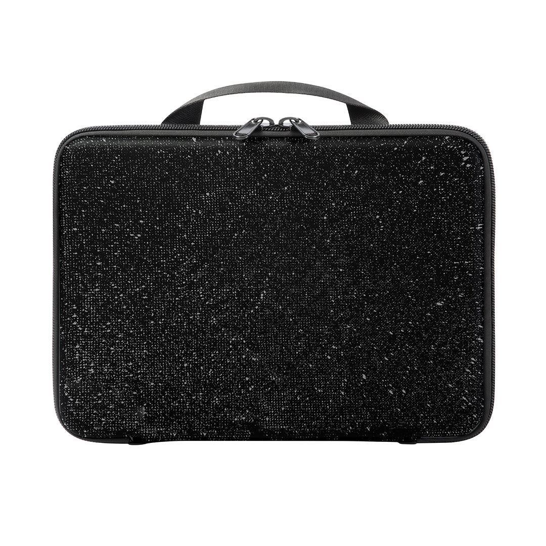 Chic Sparkle Black RIKI Carry Case for Skinny Magnification Mirror – Stylish and Secure!