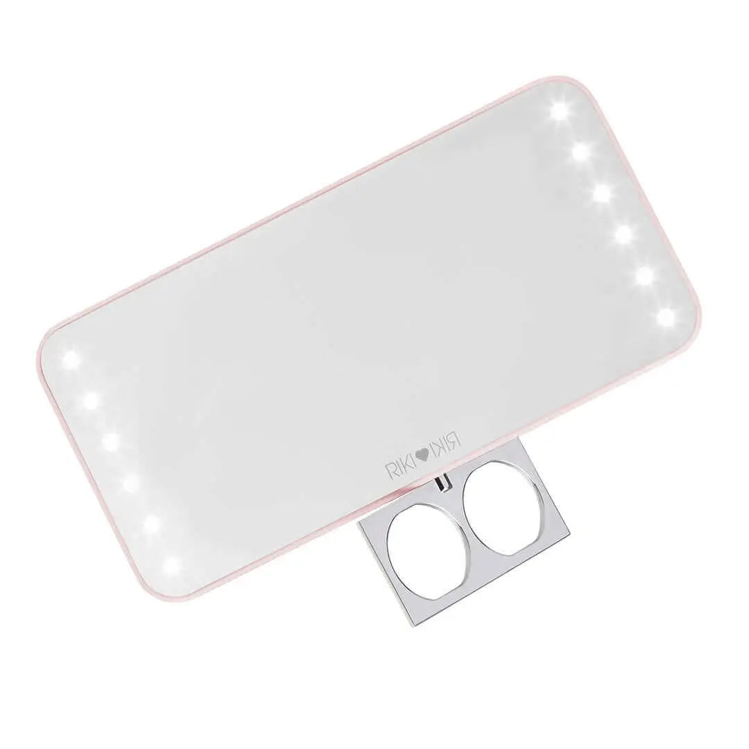 RIKI CUTIE pocket mirror with retractable ring for hassle-free makeup application