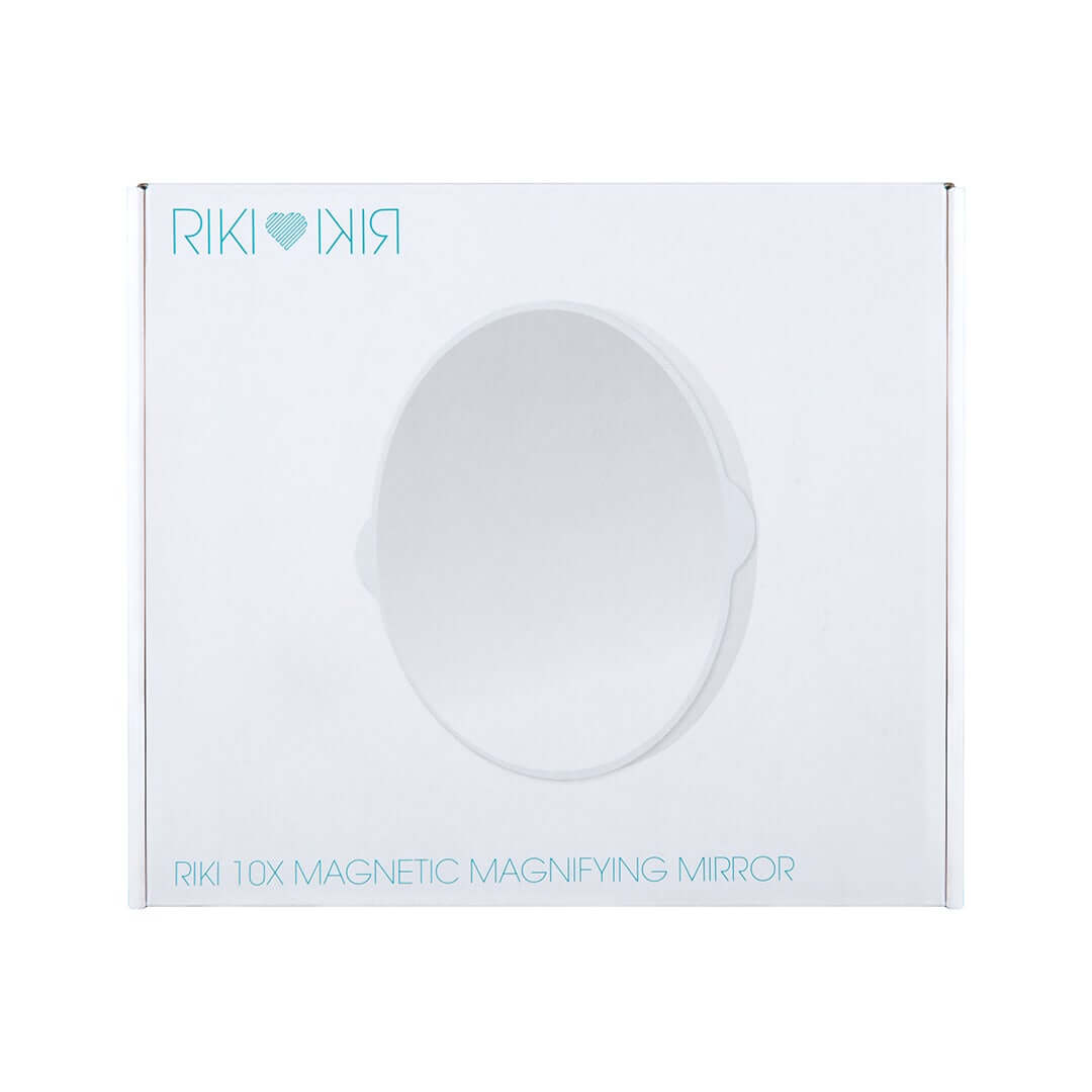 Adapt your vanity setup with the RIKI magnetic magnifying mirror!