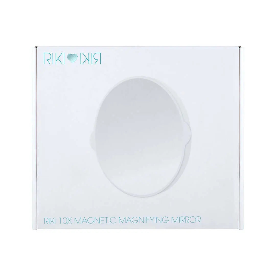 Adapt your vanity setup with the RIKI magnetic magnifying mirror!