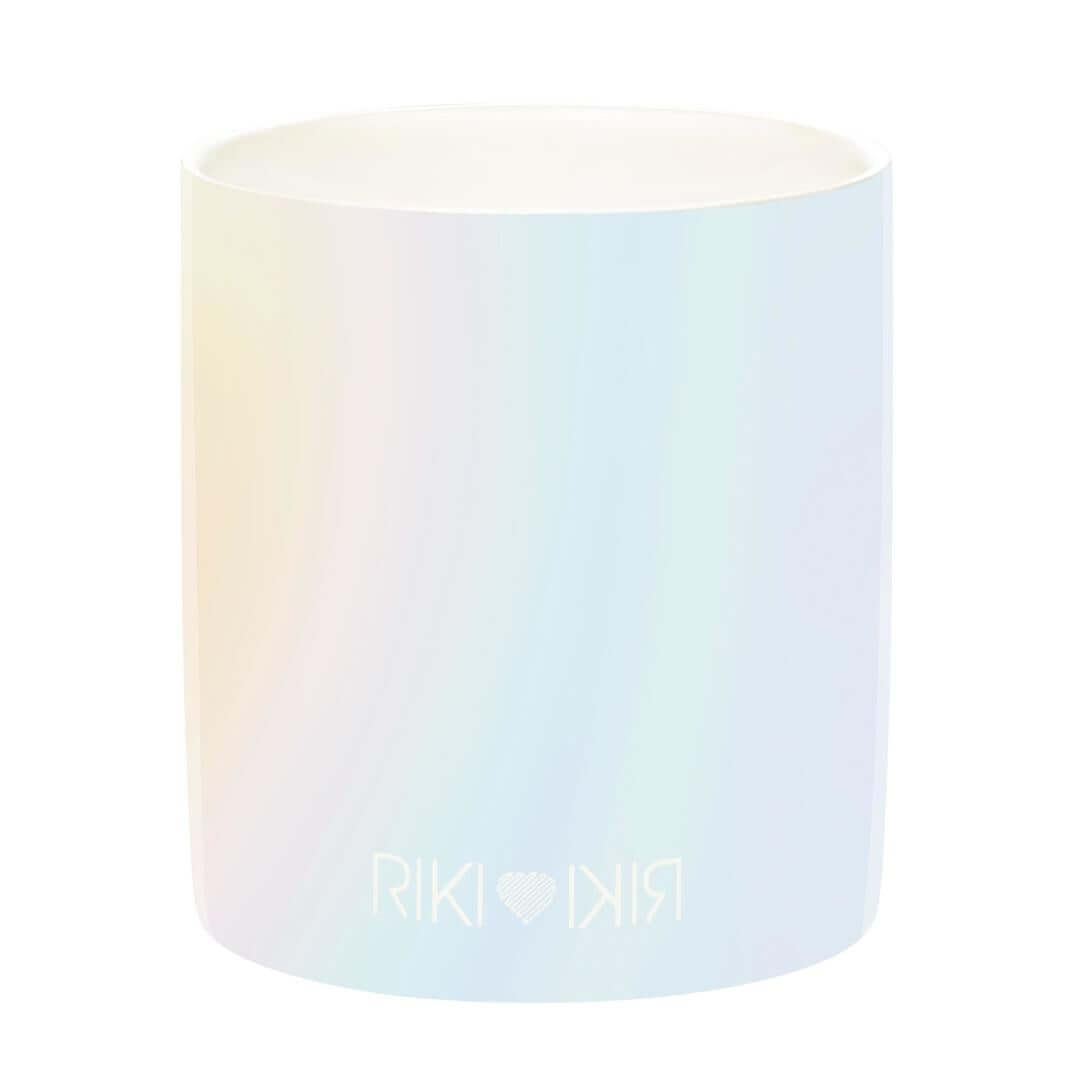 Shine bright with the glamorous RIKI makeup brush holder iridescent!