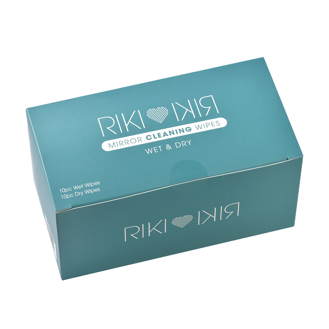 Discover convenience in every pack of RIKI mirror cleaning wipes.