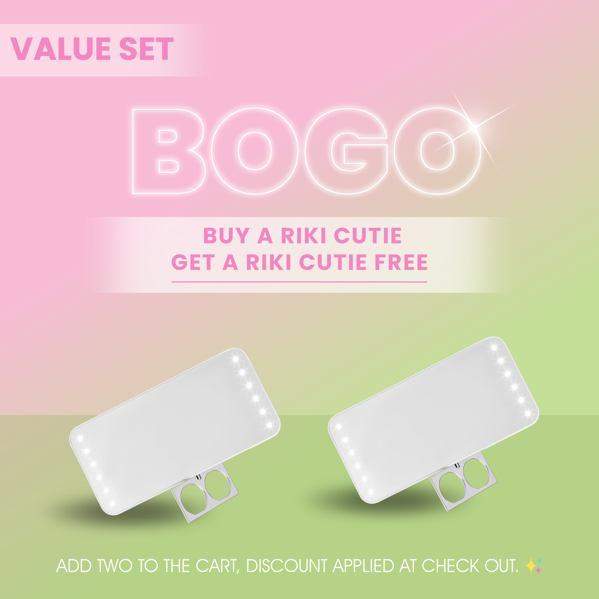 RIKI CUTIE Makeup Mirror - RIKI LOVES RIKI