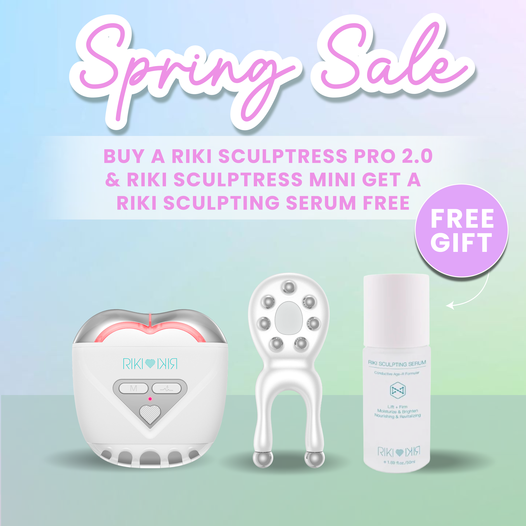 RIKI SCULPTRESS PRO 2.0 & RIKI SCULPTRESS MINI & RIKI SCULPTING SERUM | International Warehouse
