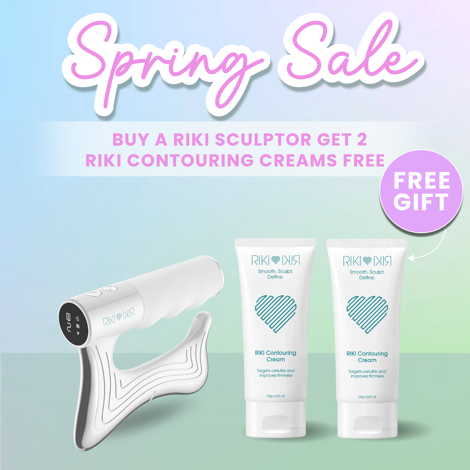 RIKI SCULPTOR & 2 RIKI Body Contouring Cream | International Warehouse