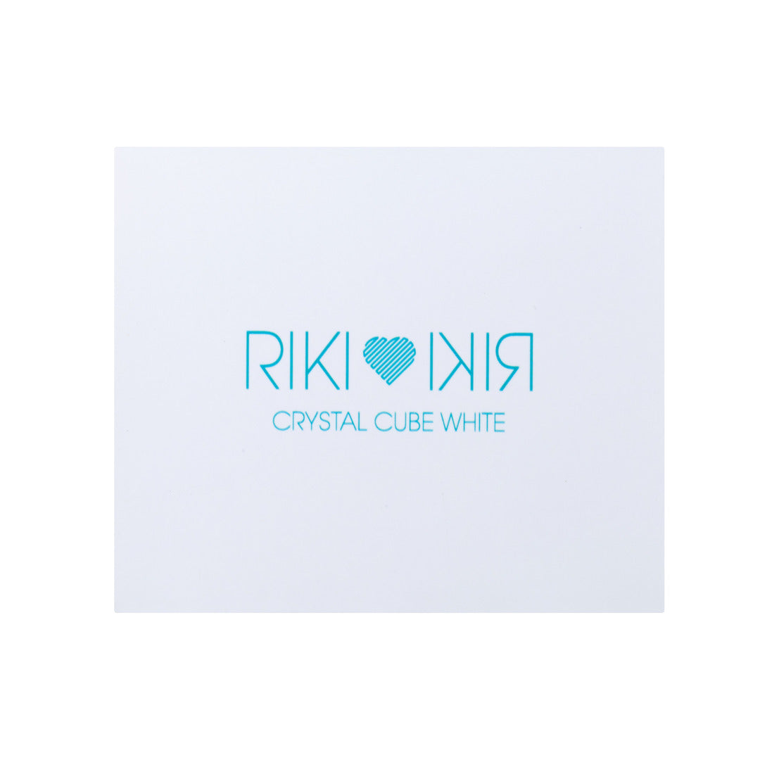 Stylish and functional RIKI Crystal Charging Cable in White with small logo