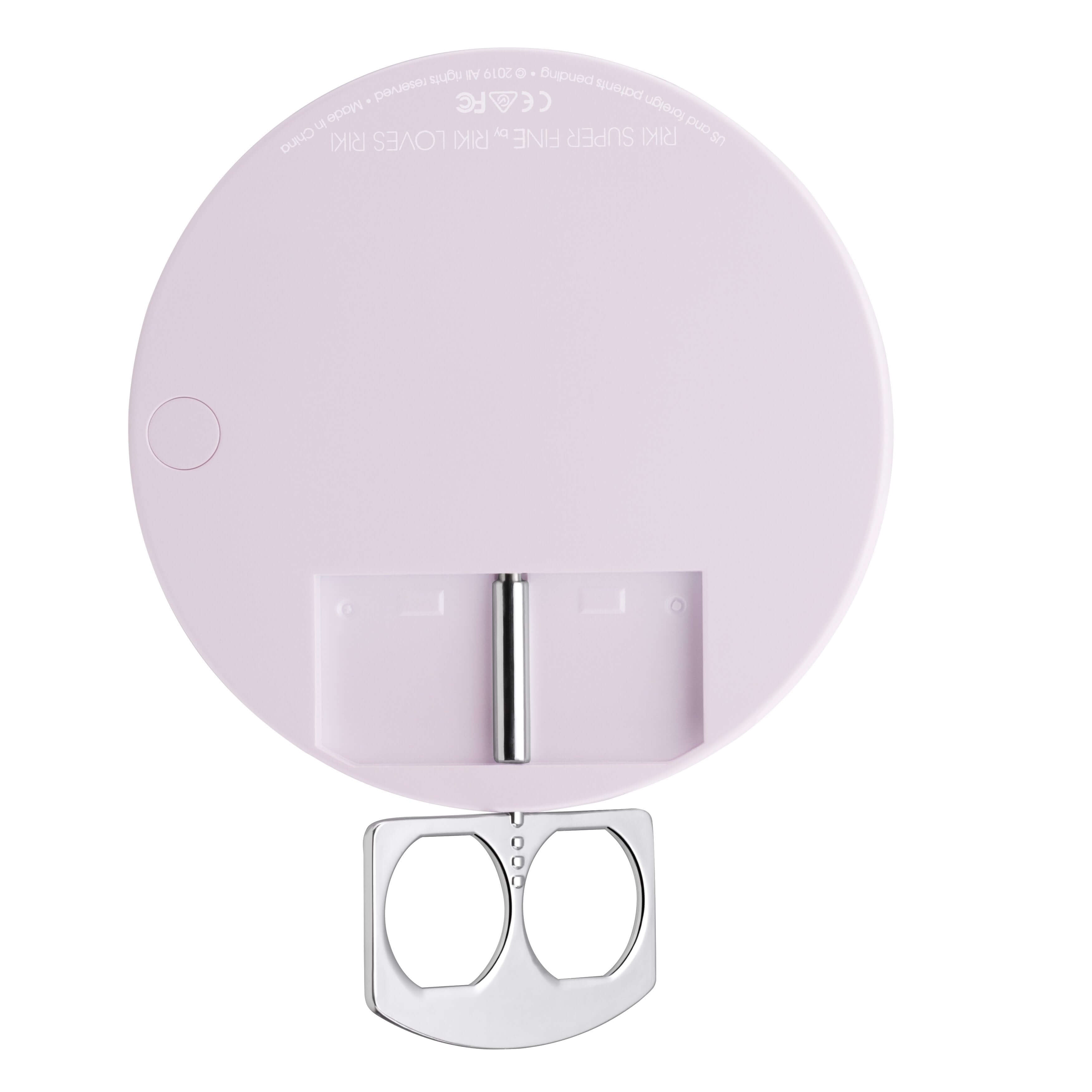 Master flawless makeup with the RIKI SUPER FINE 7x Hands-Free Makeup Mirror in Pink
