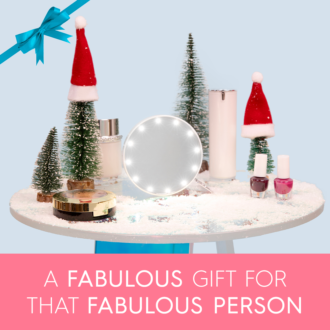 Gift luxury with the RIKI SUPER FINE 7x Makeup Mirror - Christmas Gift for Her