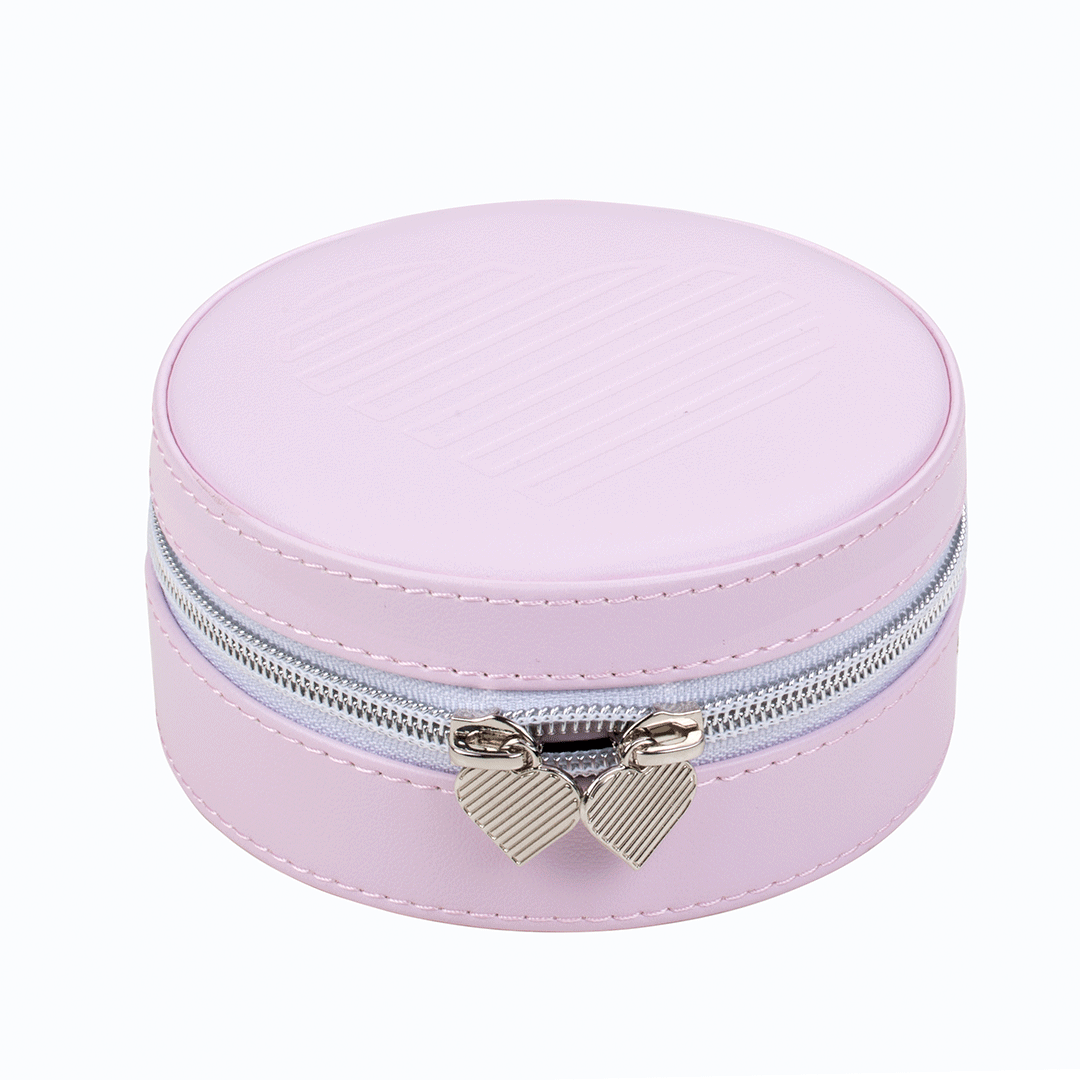 Illuminate your look with the RIKI SUPER FINE Lighted Purse Mirror in Pink